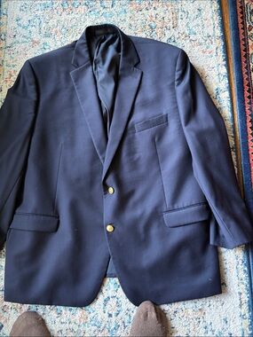 Ralph Lauren Navy Blazer with Gold Buttons